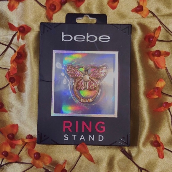 Bebe butterfly phone ring stand